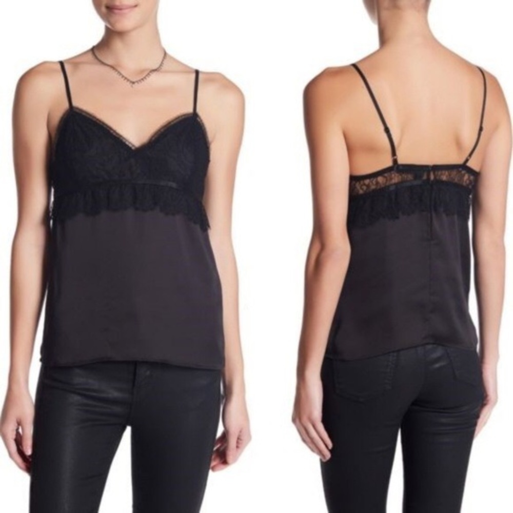 The Kooples black lace tank top